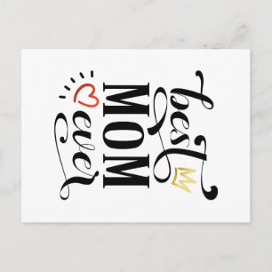 Best Mum Ever Mother's Day Quote Postcard