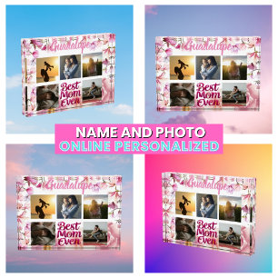 Best Mum Ever Mother's Photo Collage Block