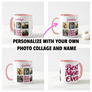 Best Mum Ever Mother's Photo Collage Coffee Mug