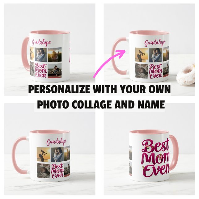 Best Mum Ever Mother's Photo Collage Coffee Mug (Best Mom Ever Mother's Photo Collage Mug)