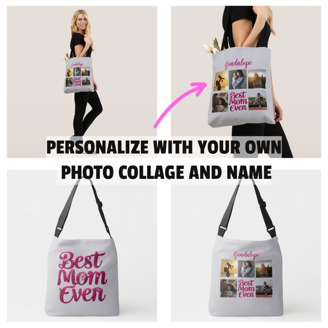 Best Mum Ever Mother's Photo Collage Crossbody Bag (Best Mom Ever Mother's Photo Collage tote Bag
)