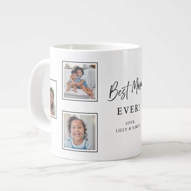 Best Mum Ever Multi‑Photo Keepsake Mug (Front Left)