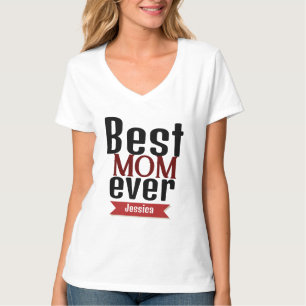 best mum ever, mummy mother mama personalise name T-Shirt