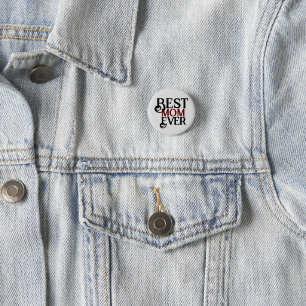 best mum ever, mummy mother mama simple gift  3 cm round badge