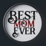 best mum ever, mummy mother mama simple gift clock<br><div class="desc">best mum ever,  mummy mother mama simple gift</div>