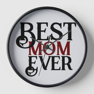 best mum ever, mummy mother mama simple gift clock