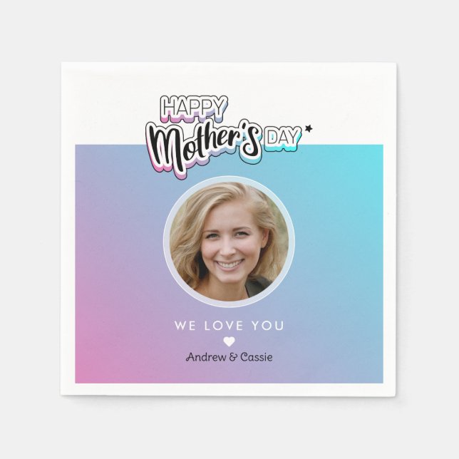 Best mum ever napkin (Front)