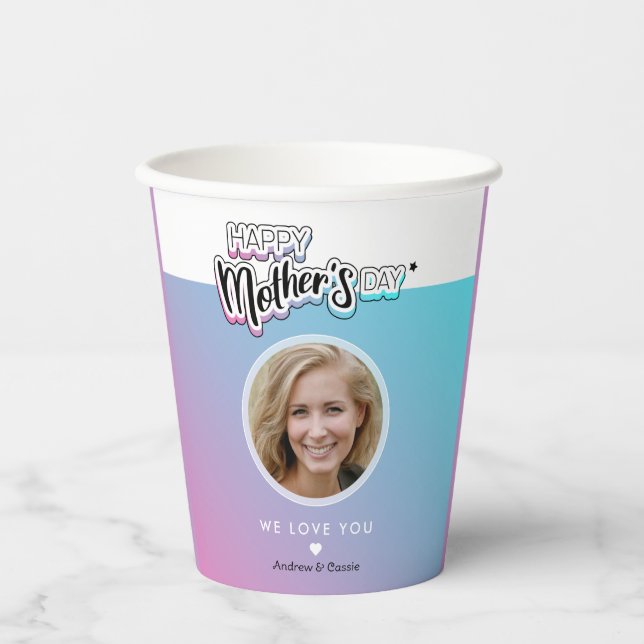 Best mum ever paper cups (Front)