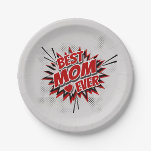Best Mum Ever Paper Plate