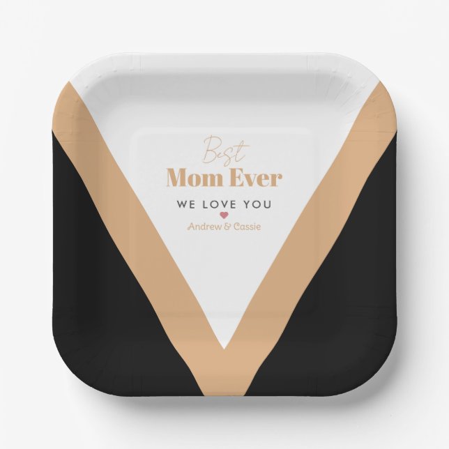 Best mum ever paper plate (Front)