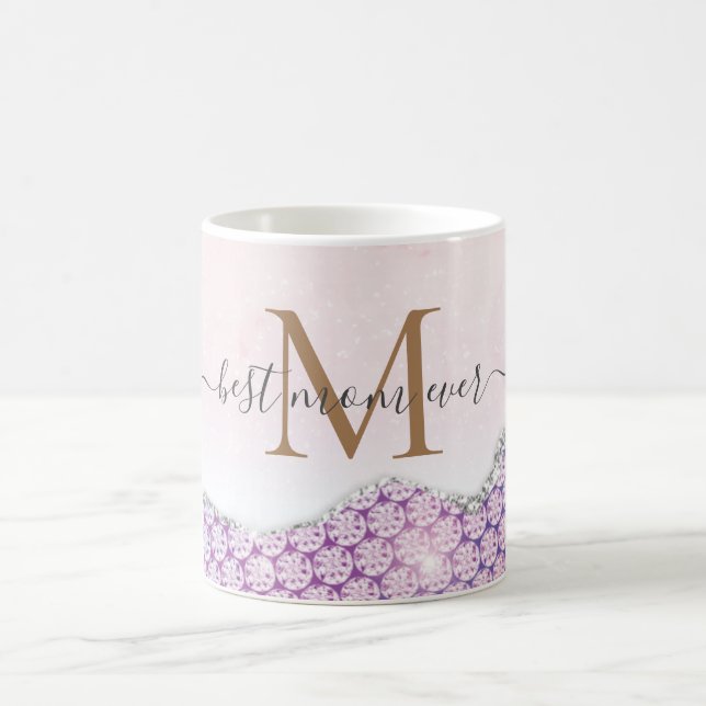 Best Mum Ever,  Personalise Mum Name  Coffee Mug (Center)