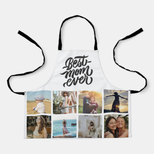 Best Mum Ever Personalised 12 Photo Collage Apron