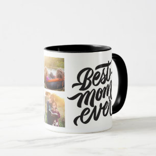Best Mum Ever Personalised 6 Photo Collage Mug