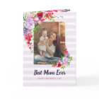 Best Mum Ever Personalised Mother's Day Photo Card