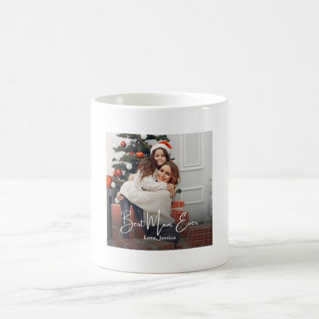 Best Mum Ever Personalised Photo Coffee Mug (Center)