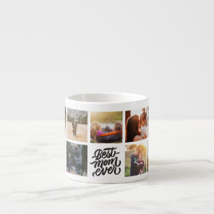Best Mum Ever Personalised Photo Collage Espresso Cup