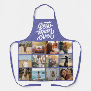 Best Mum Ever Personalised Photo Collage Very Peri Apron