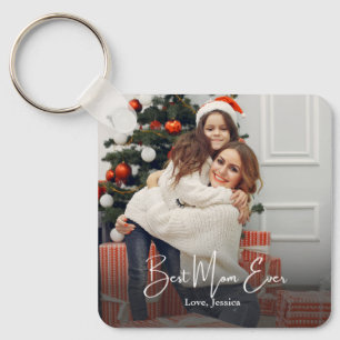 Best Mum Ever Personalised Photo Key Ring