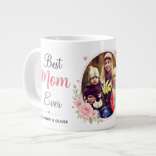 Best Mum Ever Personalised Photo  Large Coffee Mug