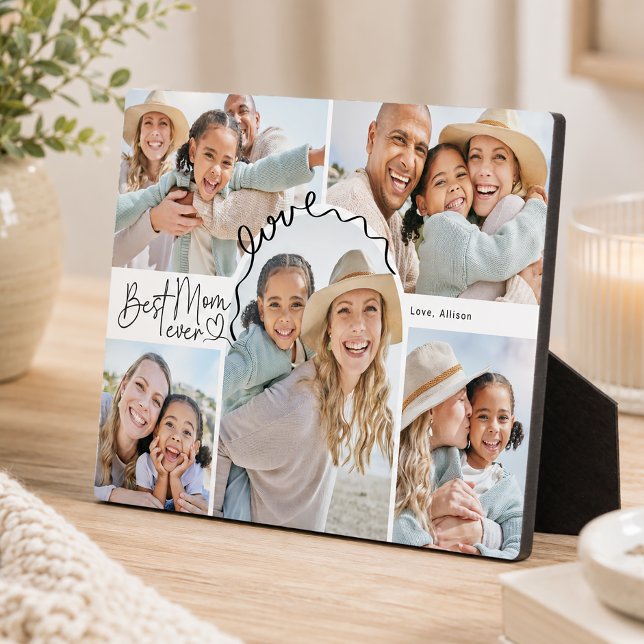 Best Mum Ever Personalised Photo Plaque (Creator Uploaded)