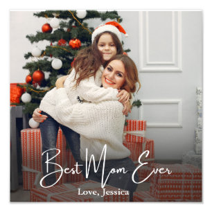 Best Mum Ever Personalised Photo Print