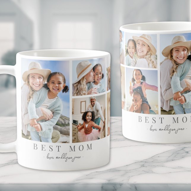 Best Mum Ever Photo Collage Coffee Mug (Best Mom Photo Collage Mother Coffee Mug)