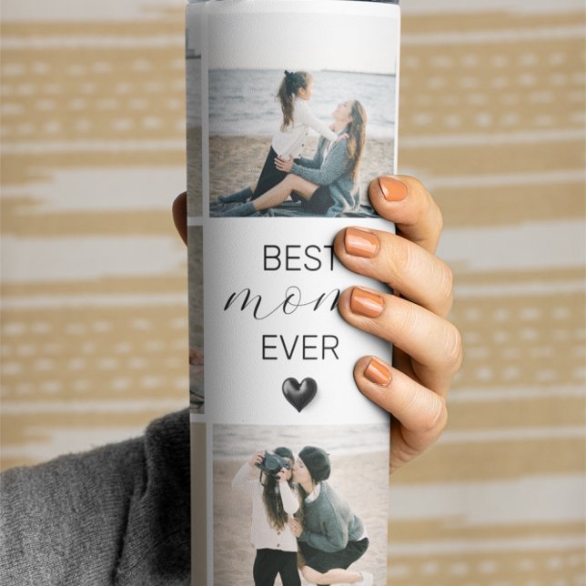 Best Mum Ever | Photo Collage | Custom Name Thermal Tumbler (Creator Uploaded)