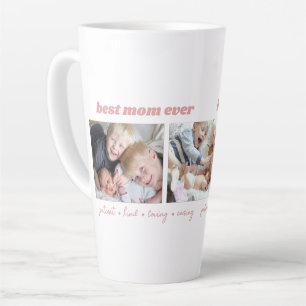 Best Mum Ever Photo Collage Latte Mug