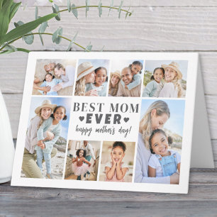 Best Mum Ever Photo Collage Mother's Day Card
