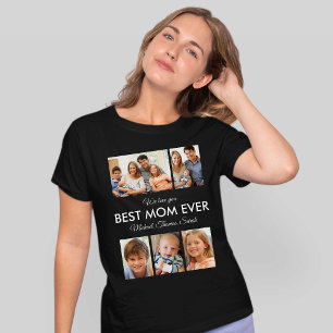 Best Mum Ever Photo Collage Mothers Day T-Shirt