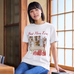 Best Mum Ever Photo Collage Mothers Day T-Shirt