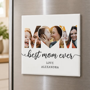 Best Mum Ever Photo Collage Mothers Gift Magnet