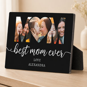 Best Mum Ever Photo Collage Mothers Gift Plaque