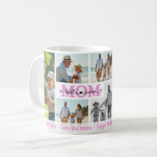 Best Mum Ever Photo Collage, Personalised, Family Coffee Mug
