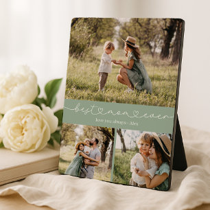 Best Mum Ever Photo Collage Plaque