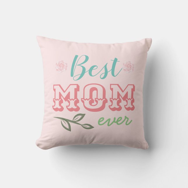 Best Mum Ever Photo Cushion (Front)