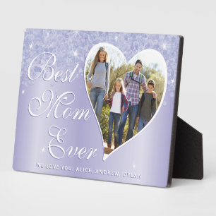 Best Mum Ever Photo Elegant Mother's Day Plaque