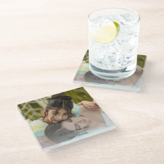 Best Mum Ever Photo Glass Coaster