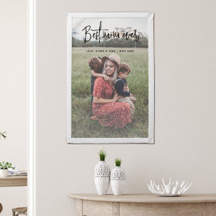 Best Mum Ever Photo Mother's Day Gift Wall Art  Pennant