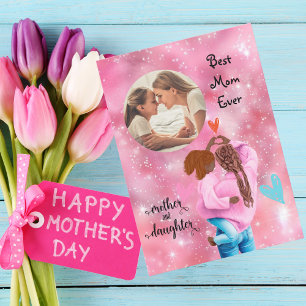 Best Mum Ever  Photo Mothers Day Greeting Card