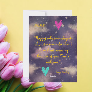Best Mum Ever Photo Mothers Day Greeting Card