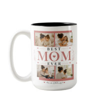 Best Mum Ever Photo Mug Personalised with Message