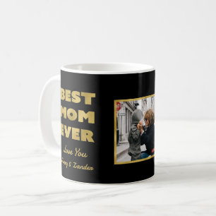 Best Mum Ever Photo Name Modern Mother's Day Coffee Mug