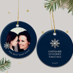 Best Mum Ever Photo Ornament<br><div class="desc">Embrace the treasured moments shared between a mother and daughter with our "Best Mum Ever" Photo Ornament. The front showcases a heartwarming photo capturing their special bond, radiating love and joy, while the sentiment "Best Mum Ever" elegantly celebrates her role. On the back, "Cherished Memories Together" beautifully encapsulates their unique...</div>