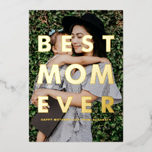 Best Mum Ever Photo Overlay Mother's Day Card