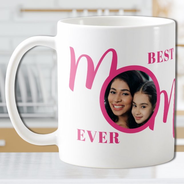 Best Mum Ever Photo Pink Coffee Mug (Creator Uploaded)