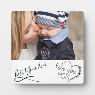 Best Mum Ever Photo Plaque with Easel
