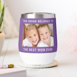 Best Mum Ever Photo Purple