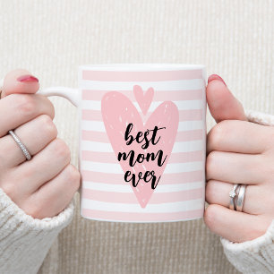 Best Mum Ever Pink Heart Mother's Day Coffee Mug