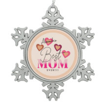 Best Mum Ever, Pink Hearts Lovely Modern